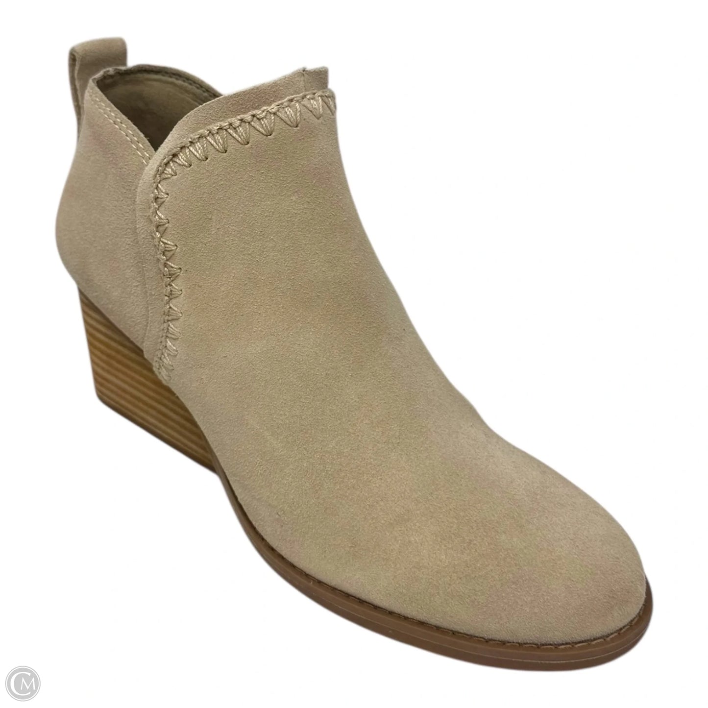 Boots Ankle Wedge By Toms In Animal Print, Size: 7