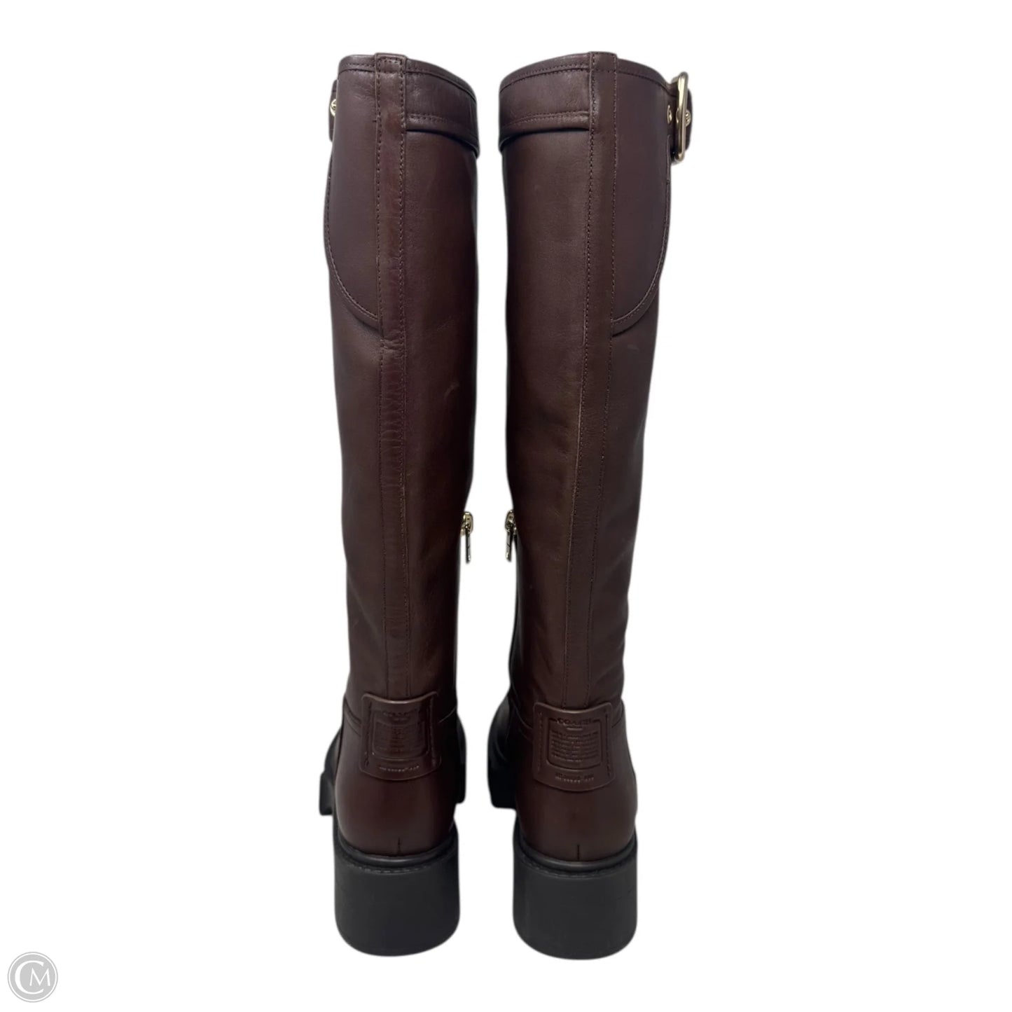 Lilli Boots Designer By Coach In Brown, Size: 7