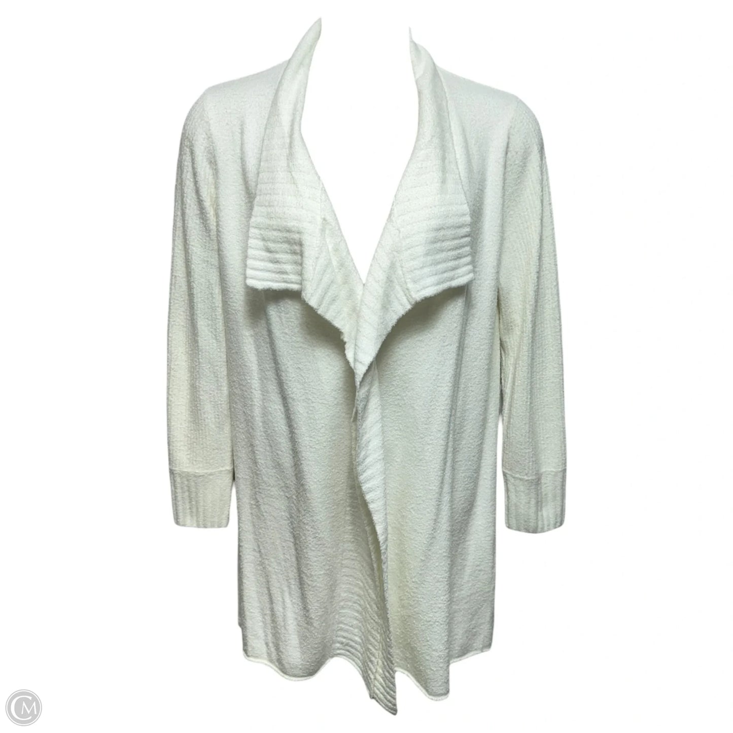 CozyChic Lite Ribbed Sleeve Cardi By Barefoot Dreams In Cream, Size: M