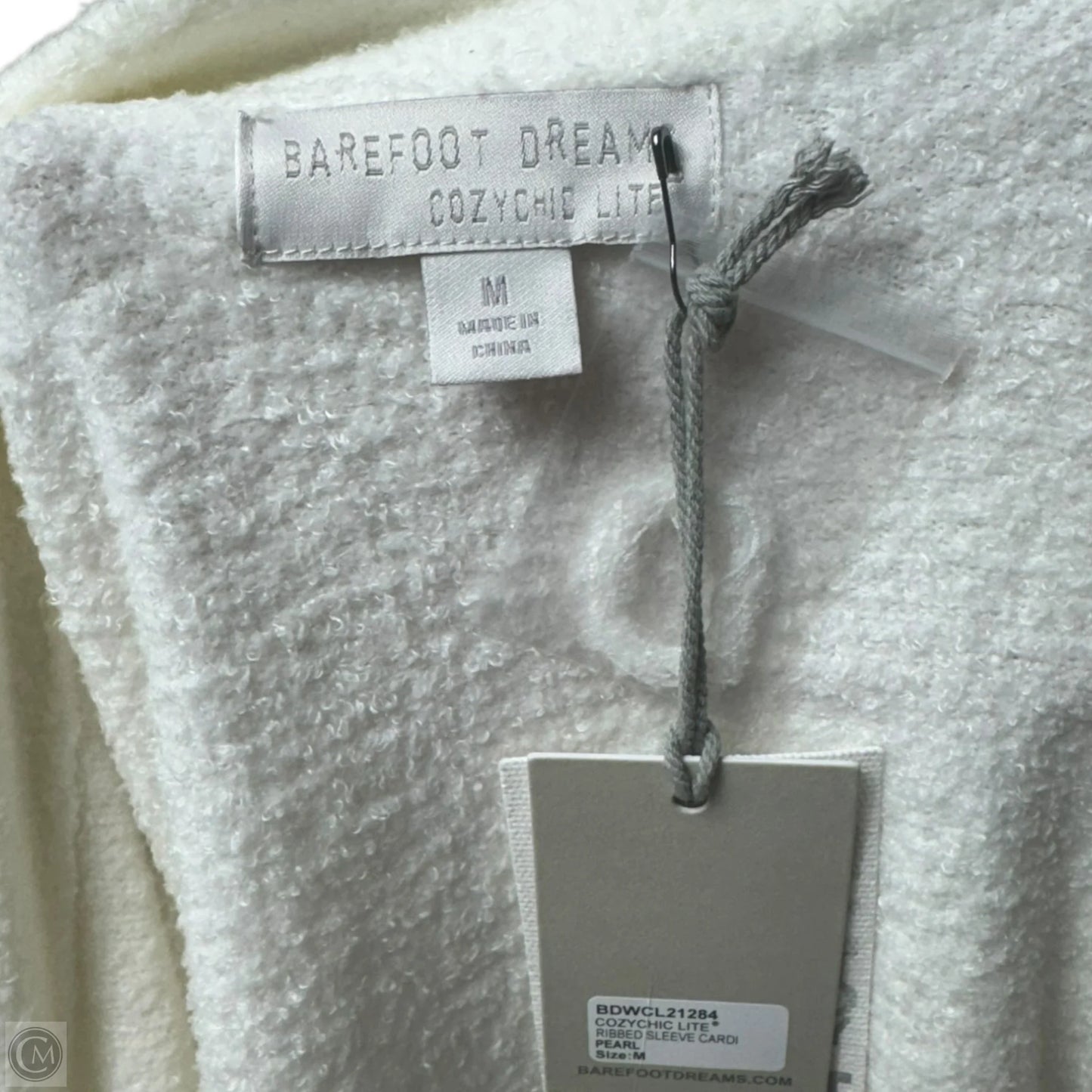 CozyChic Lite Ribbed Sleeve Cardi By Barefoot Dreams In Cream, Size: M