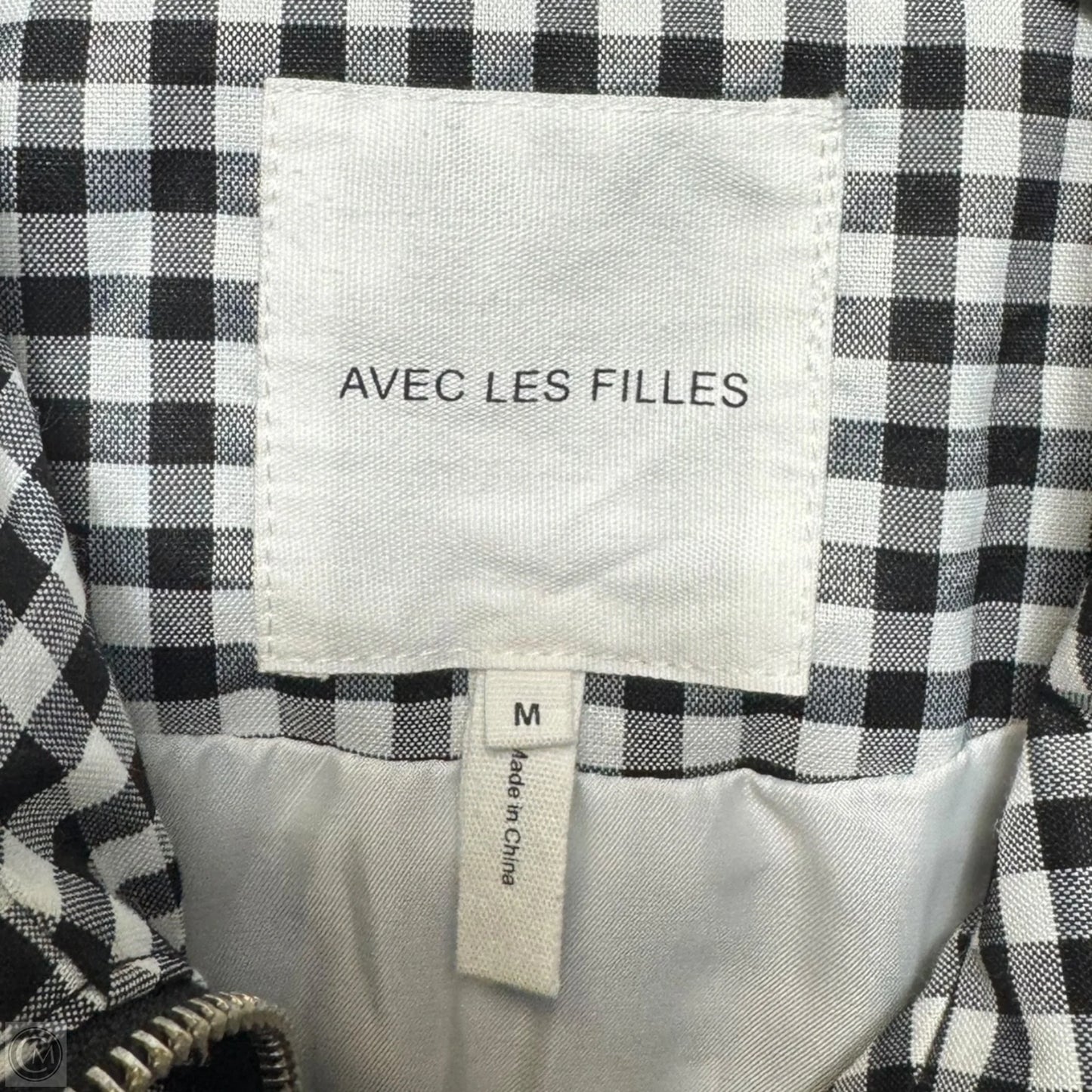 Coat Raincoat By Avec Les Filles In Checkered Pattern, Size: M