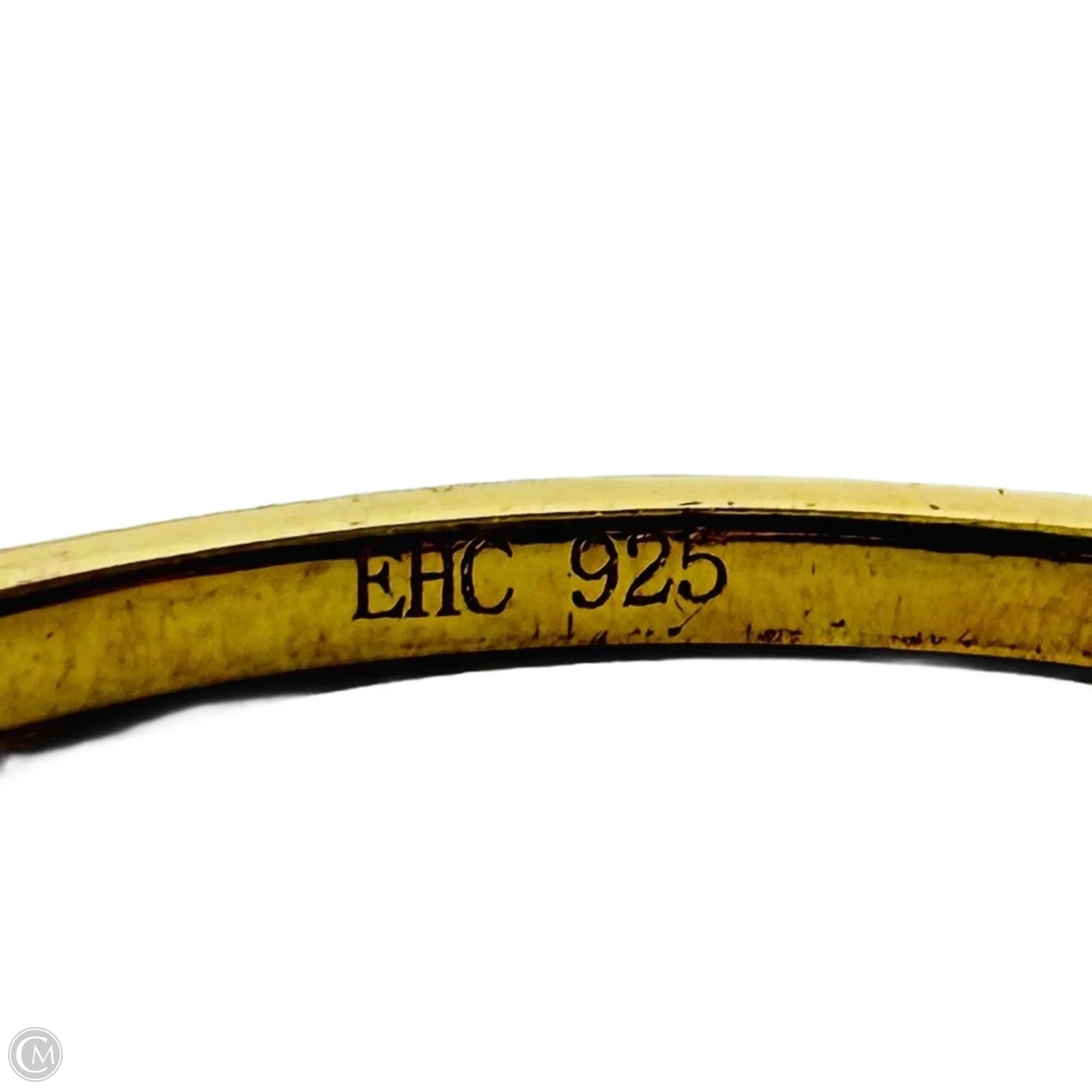 Gold Over Sterling Silver 3 Station Pavé CZ Hearts Ring, Size: 7