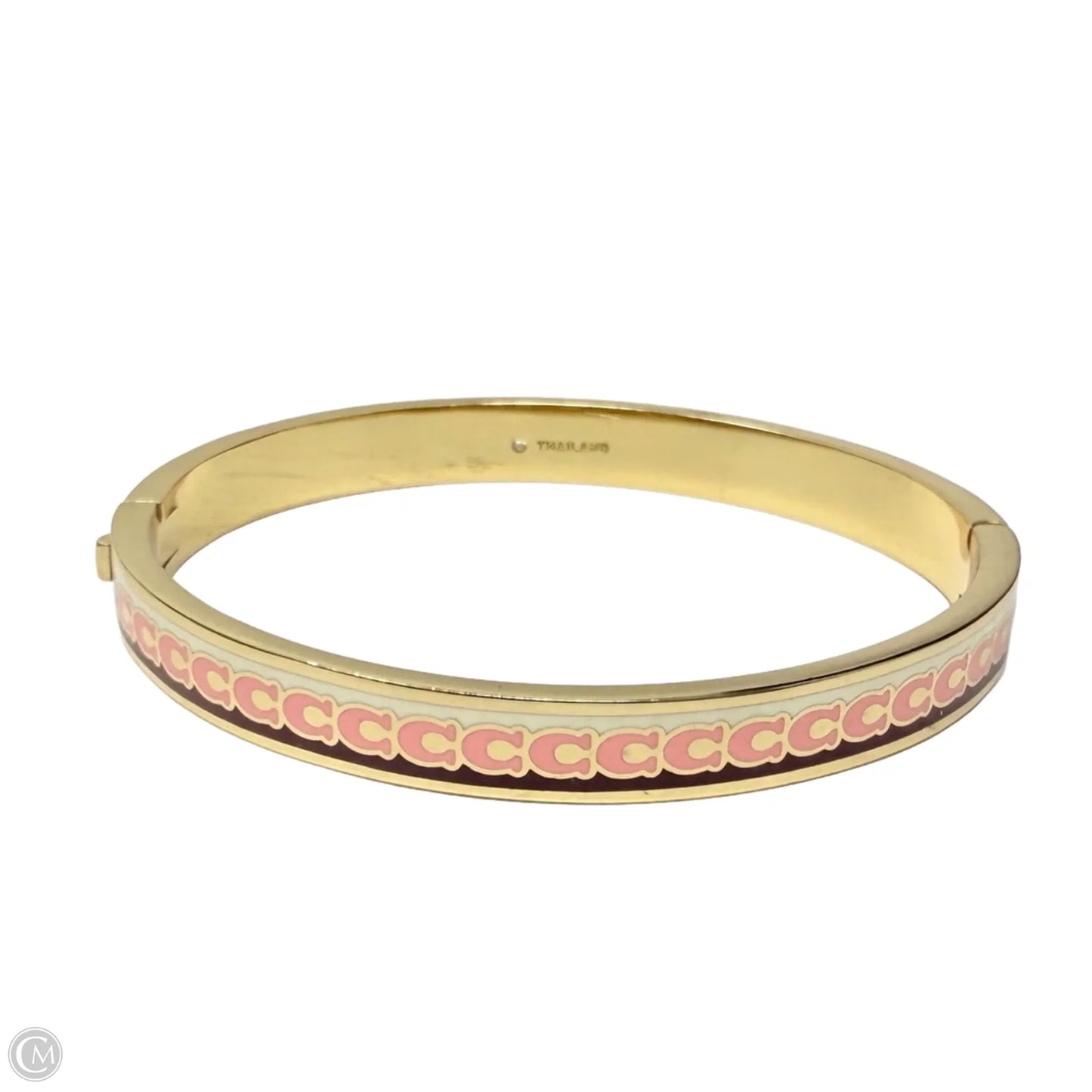 6 MM Signature Enamel Bangle Bracelet Designer By Coach