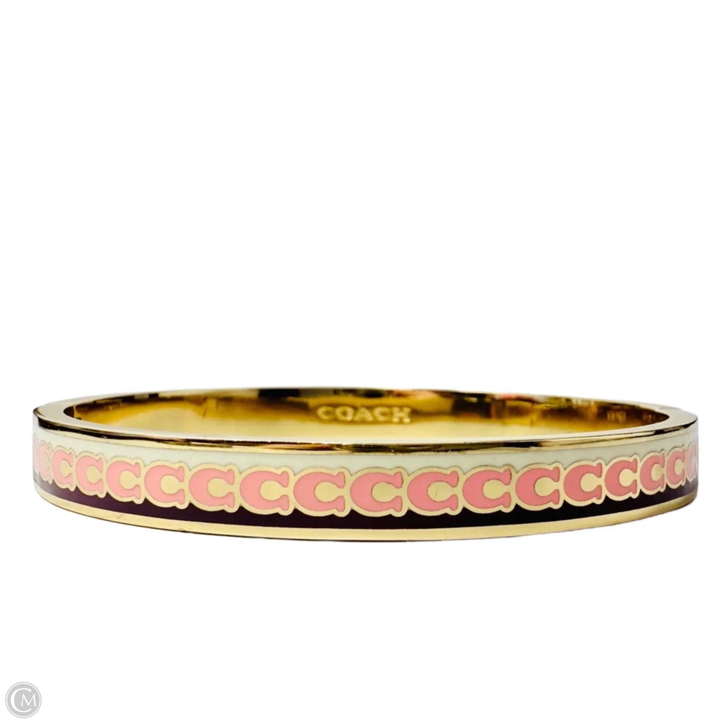 6 MM Signature Enamel Bangle Bracelet Designer By Coach