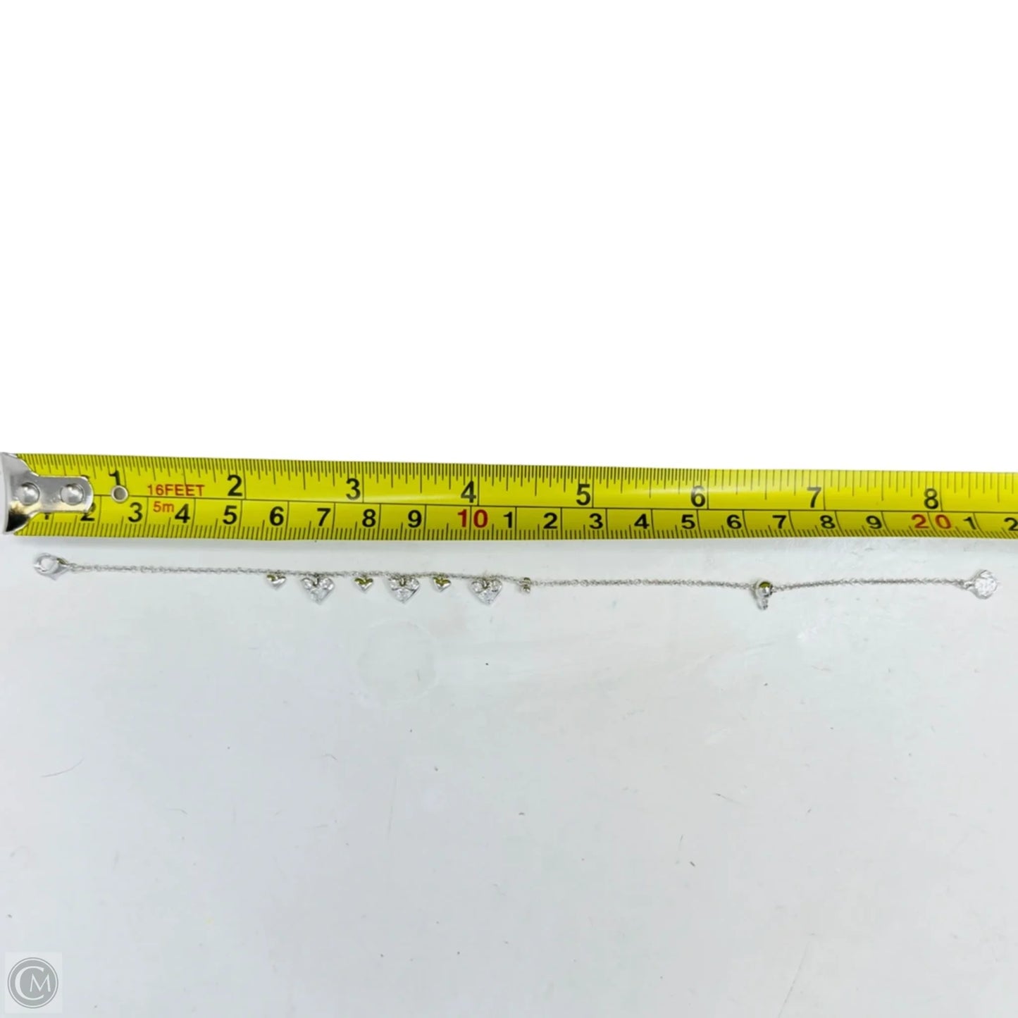 Haven Silver Heart Crystal Chain Bracelet By Kendra Scott