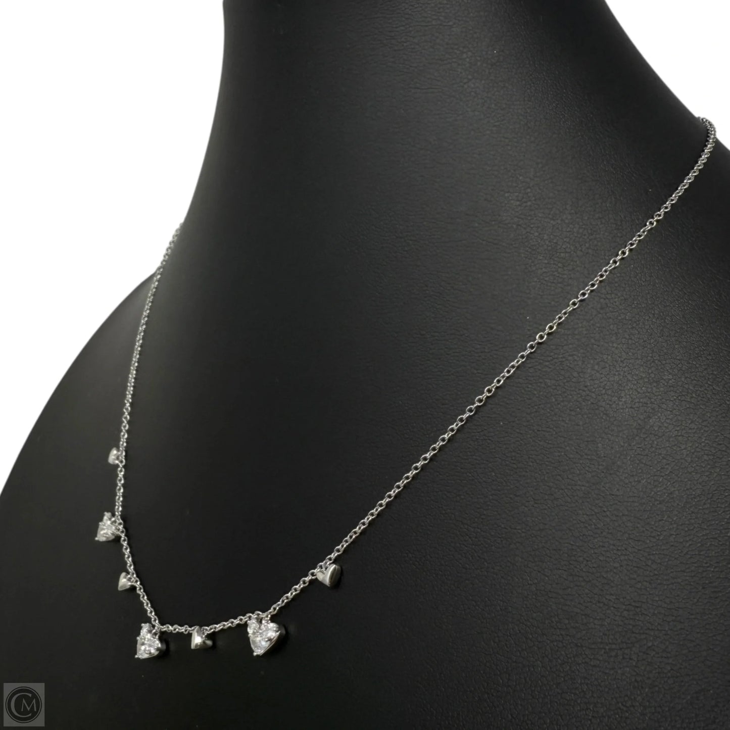 Haven Heart Choker Necklace in White Cubic Zirconia, Rhodium-Plated By Kendra Scott