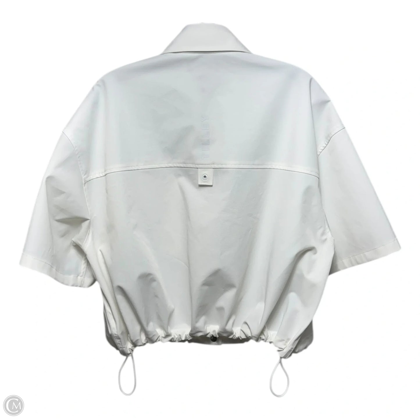 Cropped Tech Shacket By Tilley In White, Size: Xs