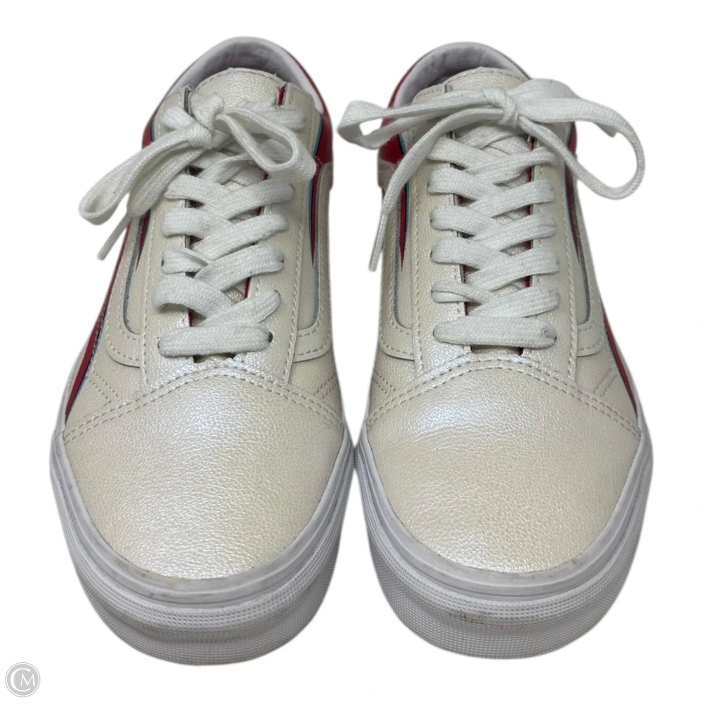 David Bowie Shoes Sneakers By Vans In Cream & Red, Size: 7.5