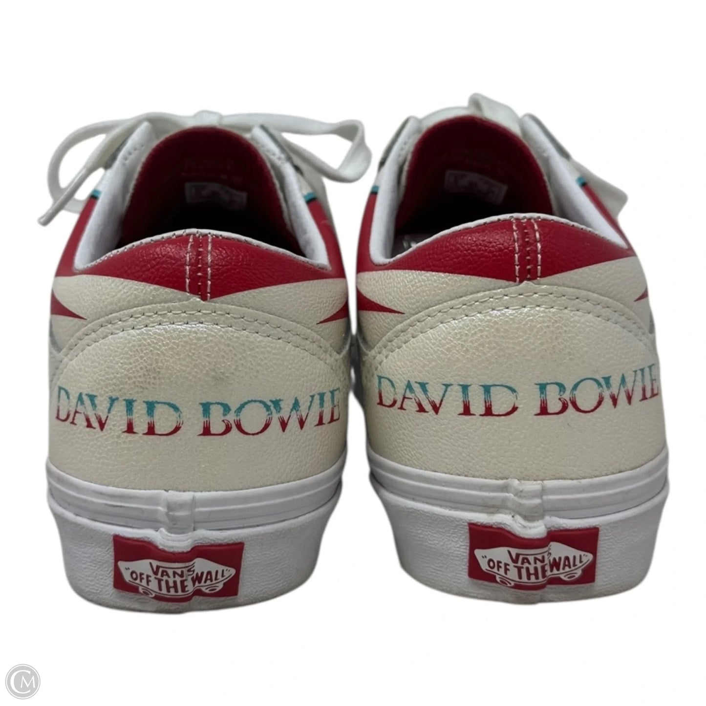 David Bowie Shoes Sneakers By Vans In Cream & Red, Size: 7.5