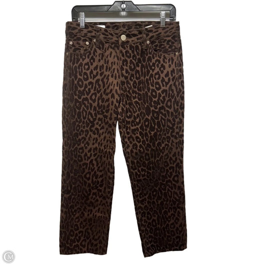 Jeans Boyfriend By Zara In Animal Print, Size: 4