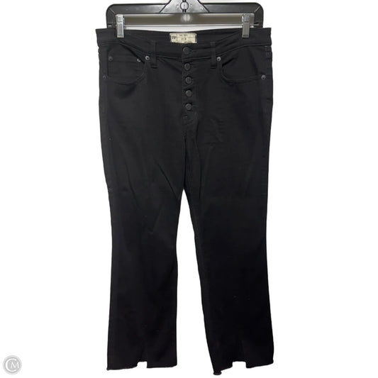 Jeans Flared By Free People In Black, Size: 10