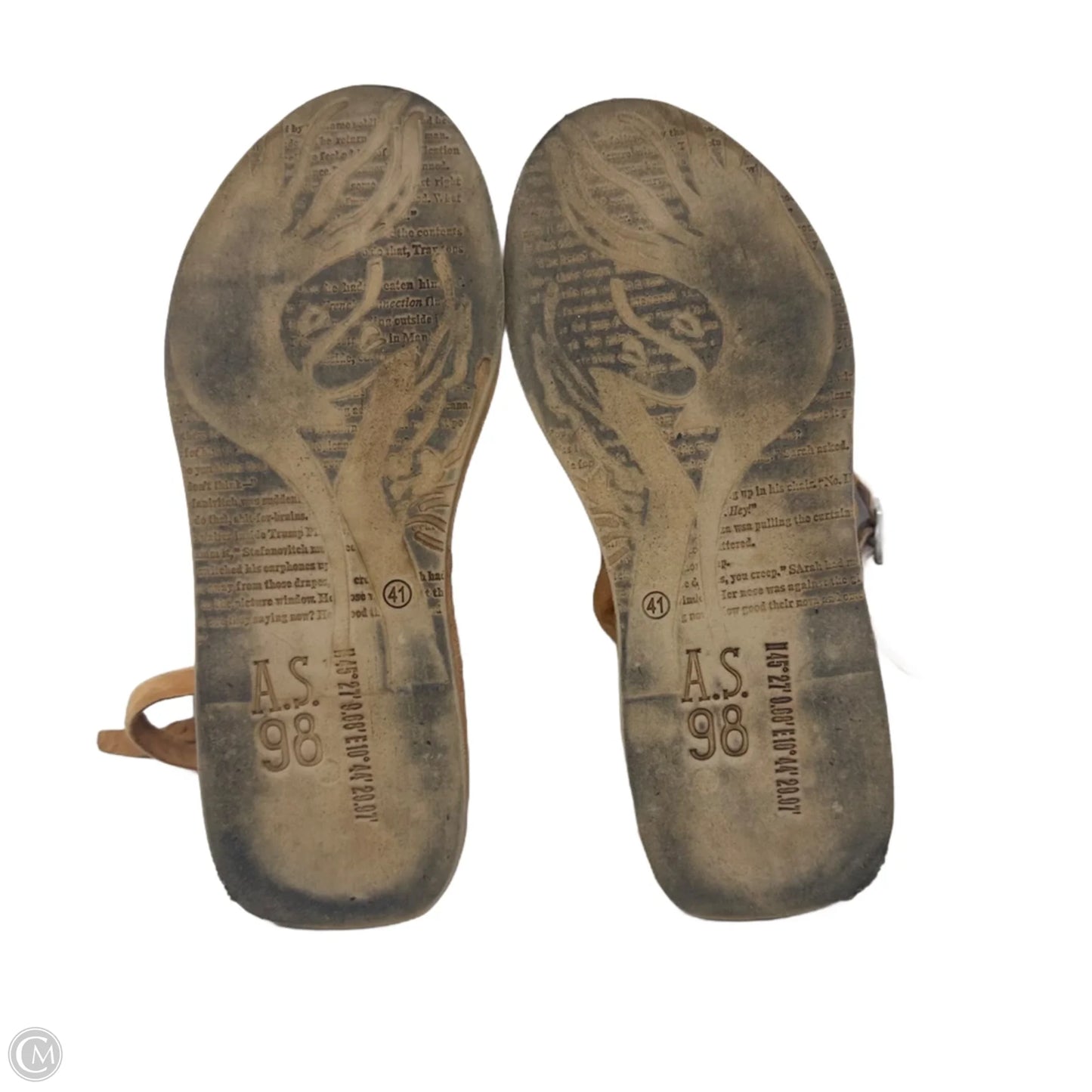 Rooney Suede Platform Wedge Sandals By A.S. 98 In Tan, Size: 10