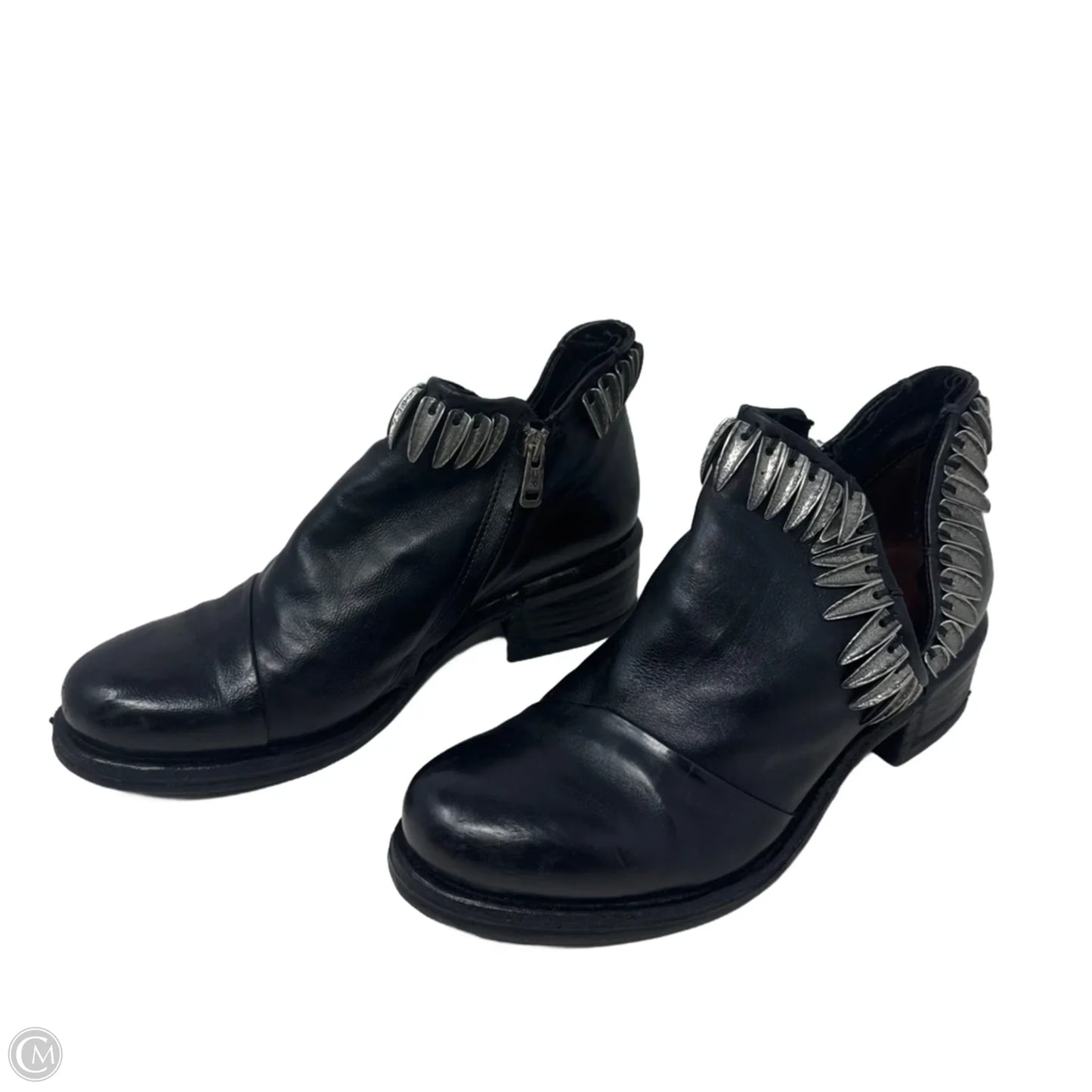 Iker Boots Leather By A.S. 98 In Black, Size: 10