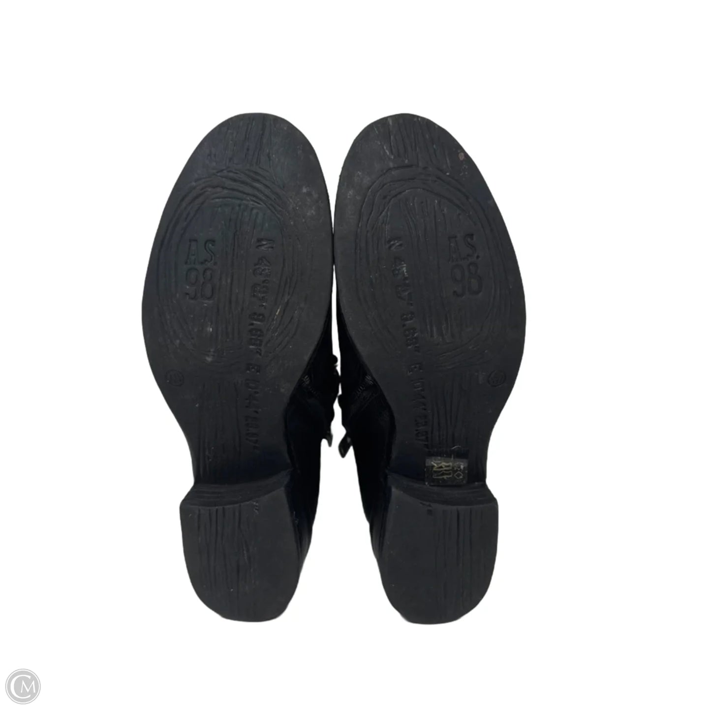 Iker Boots Leather By A.S. 98 In Black, Size: 10