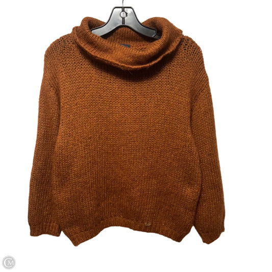 Metallic Sweater By Luisa Spagnoli In Copper, Size: M