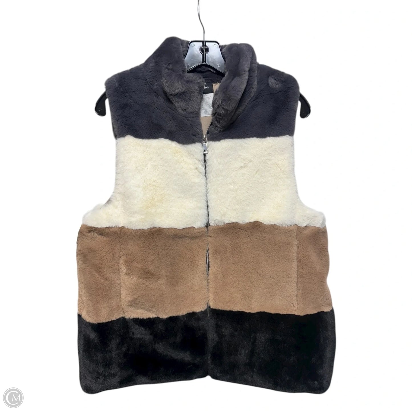 Vest Faux Fur & Sherpa By Echo In Multi-colored, Size: M