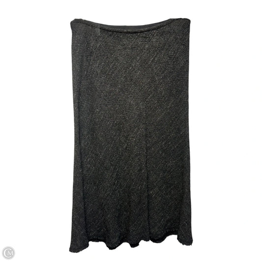 Knit Skirt Midi By Eileen Fisher In Grey, Size: L