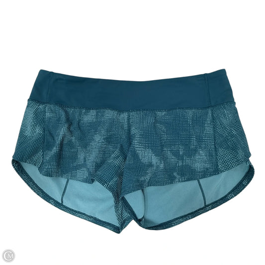 Speed Up Shorts By Lululemon In Illusion Tidal Teal/Bermuda Teal, Size: 6