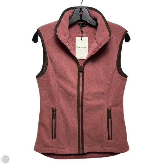 Country Colton Fleece Gilet Vest By Barbour In Pink, Size: 4