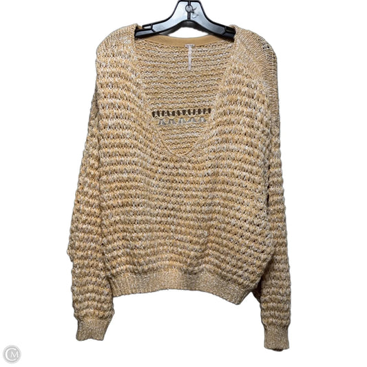 Sweater By Free People In Tan, Size: L