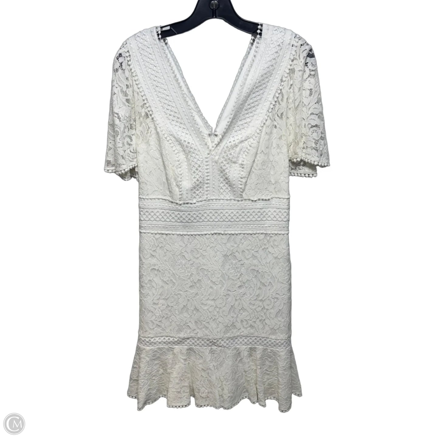 Lave Fit & Flare Dress By Eliza J In White, Size: 12