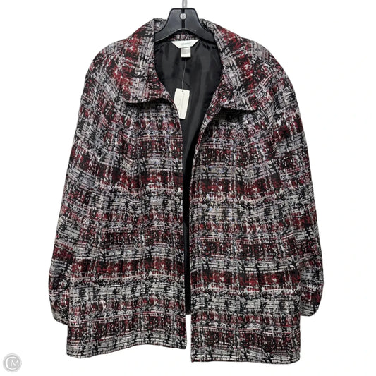 Metallic Jacquard Coat By Cj Banks In Multi-colored, Size: 1x