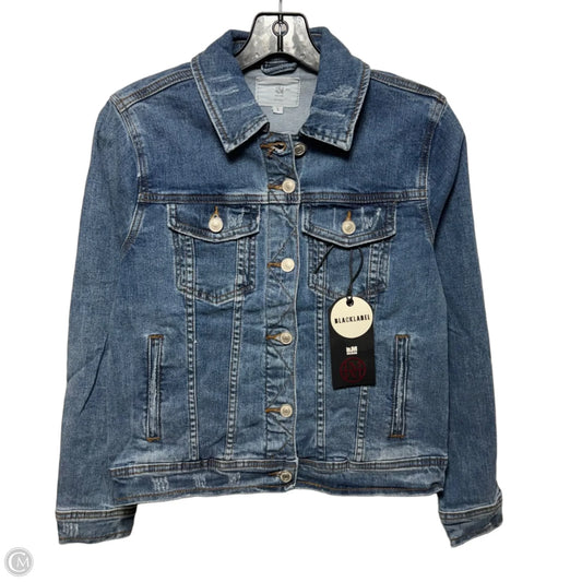 Jacket Denim By L & M Denim In Blue Denim, Size: S