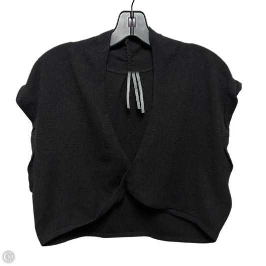 Cropped Cashmere Vest Sweater By Anthropologie In Black, Size: Xl