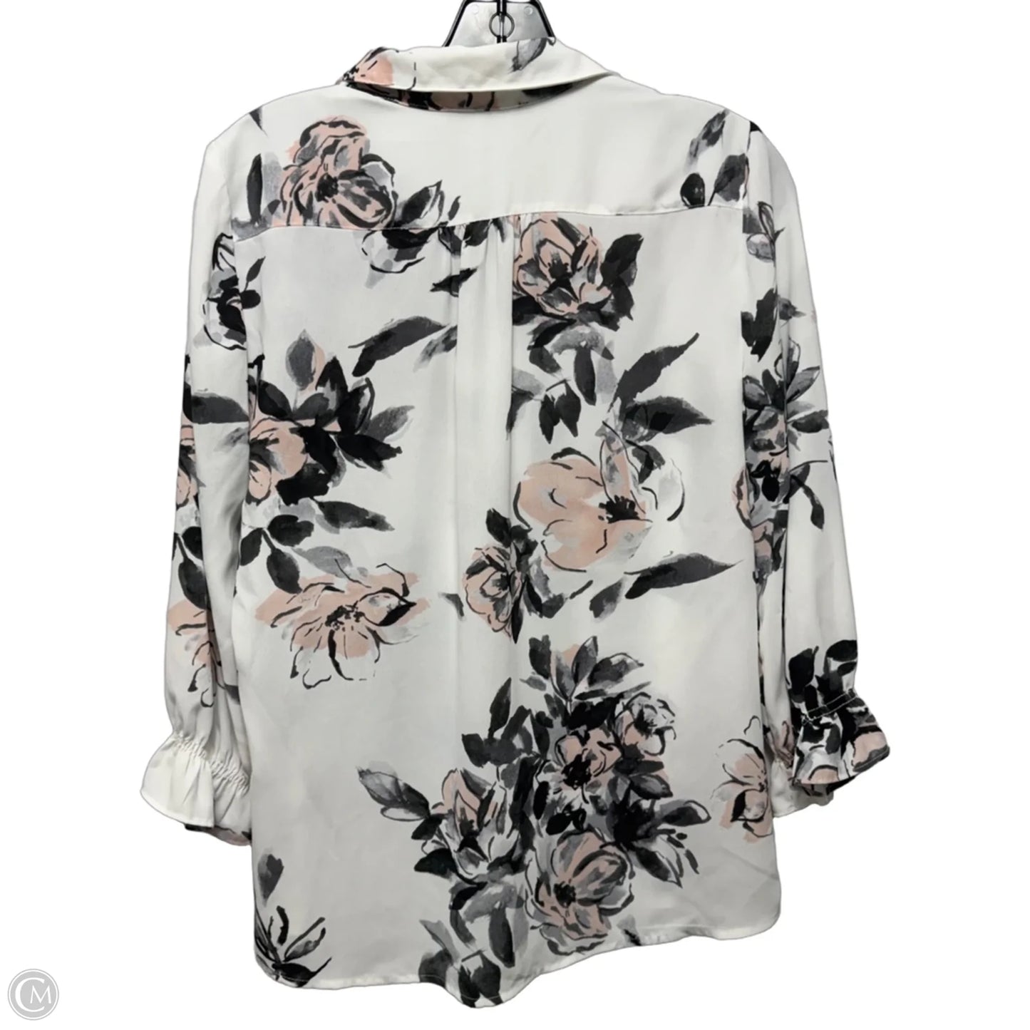 Blouse Designer By Karl Lagerfeld In Floral Print, Size: S