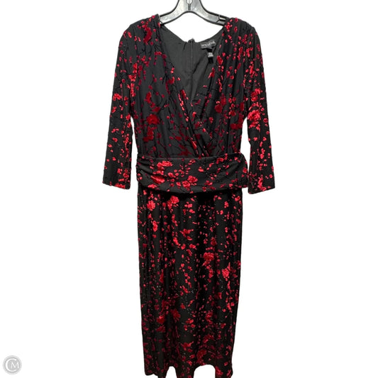 Dress Party Midi By Long Tall Sally In Black & Red, Size: 10