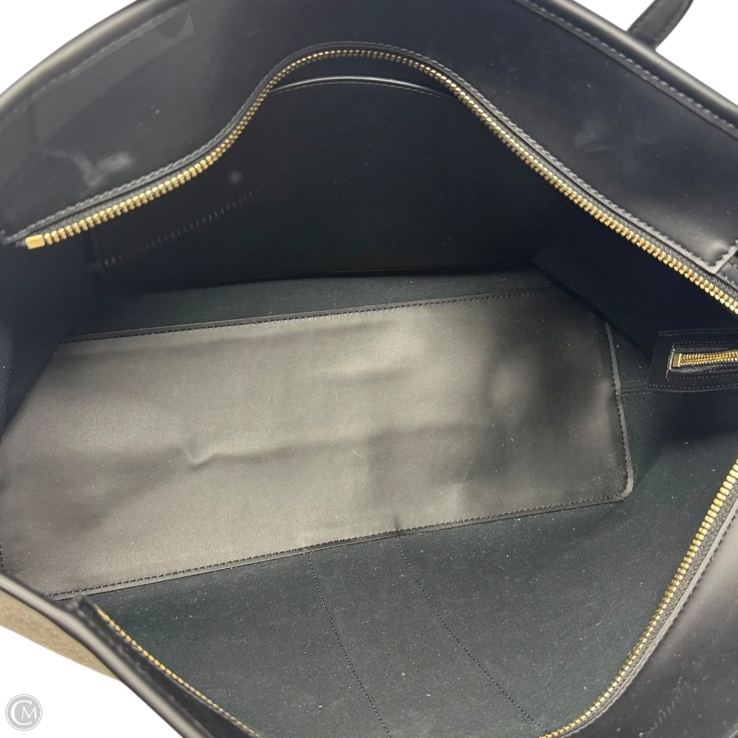 T Monogram Coated Canvas Tote Designer By Tory Burch, Size: Large