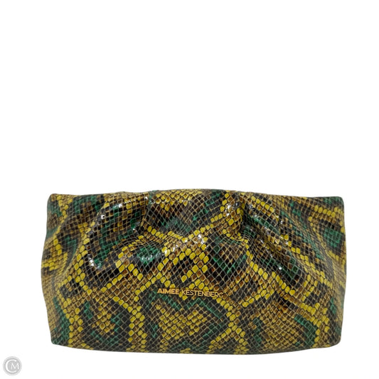 Be Mine Convertible Clutch In Cumin Snake By Aimee Kestenberg, Size: Medium