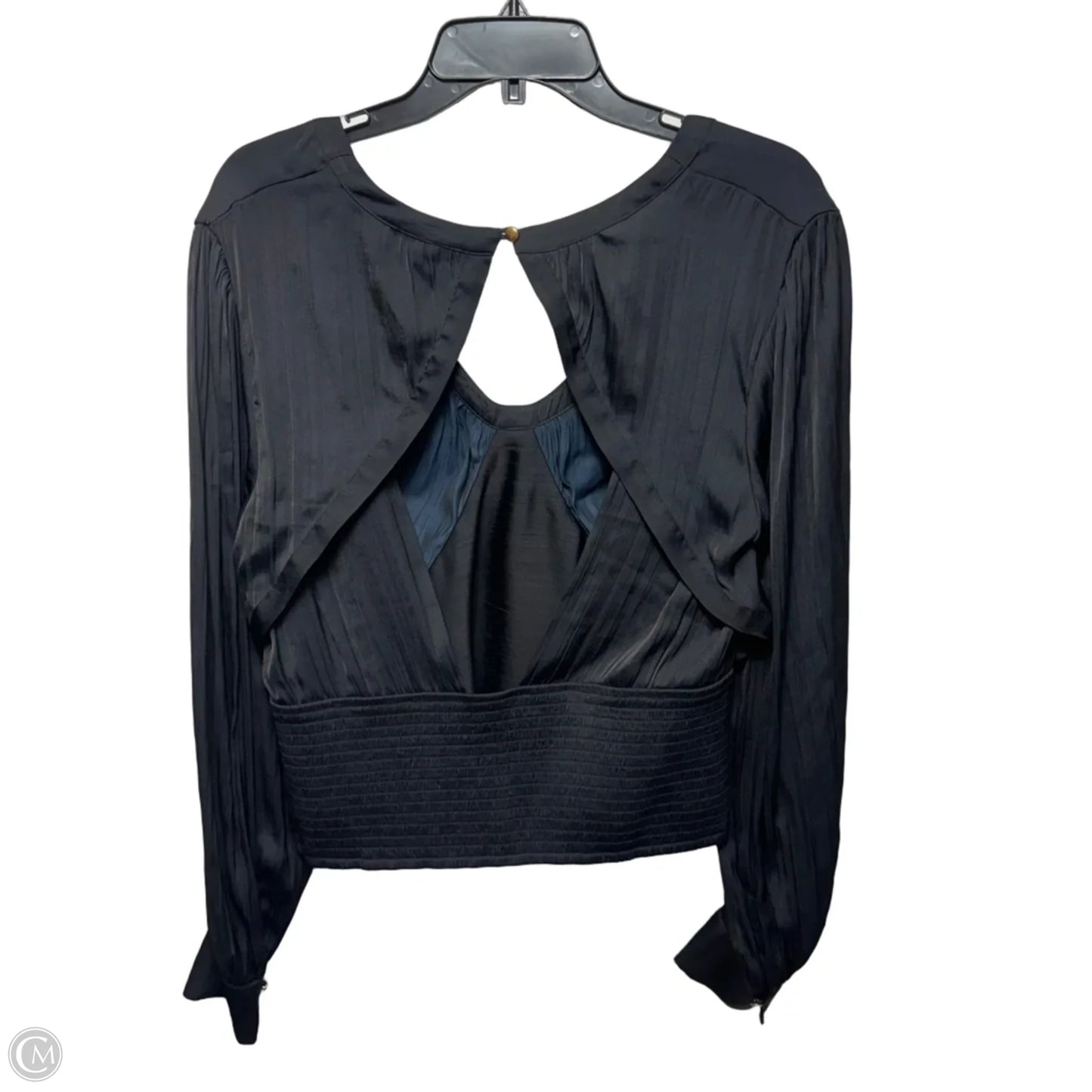 Top Long Sleeve By Anthropologie In Black, Size: L