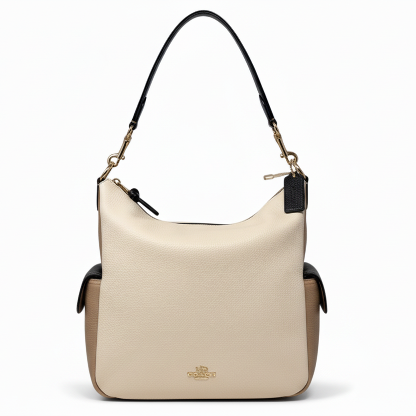 Pennie Colorblock Shoulder Bag Designer By Coach, Size: Medium