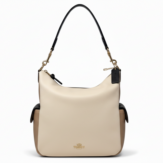 Pennie Colorblock Shoulder Bag Designer By Coach, Size: Medium