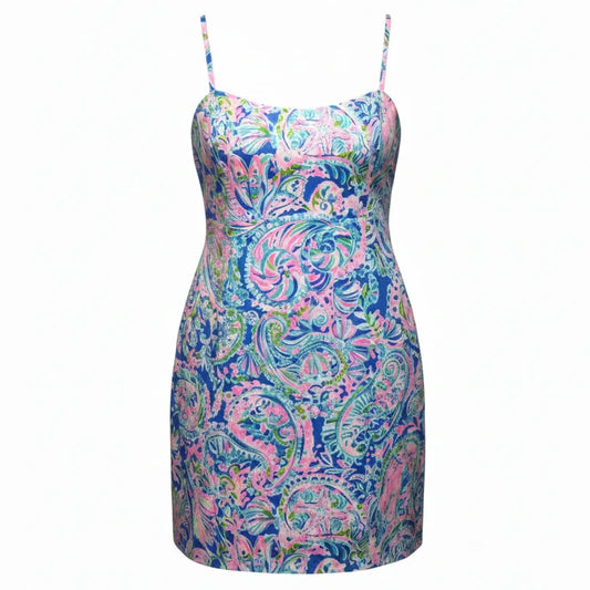 Shelli Stretch Dress Designer By Lilly Pulitzer In Multi-colored, Size: L ESTIMATED