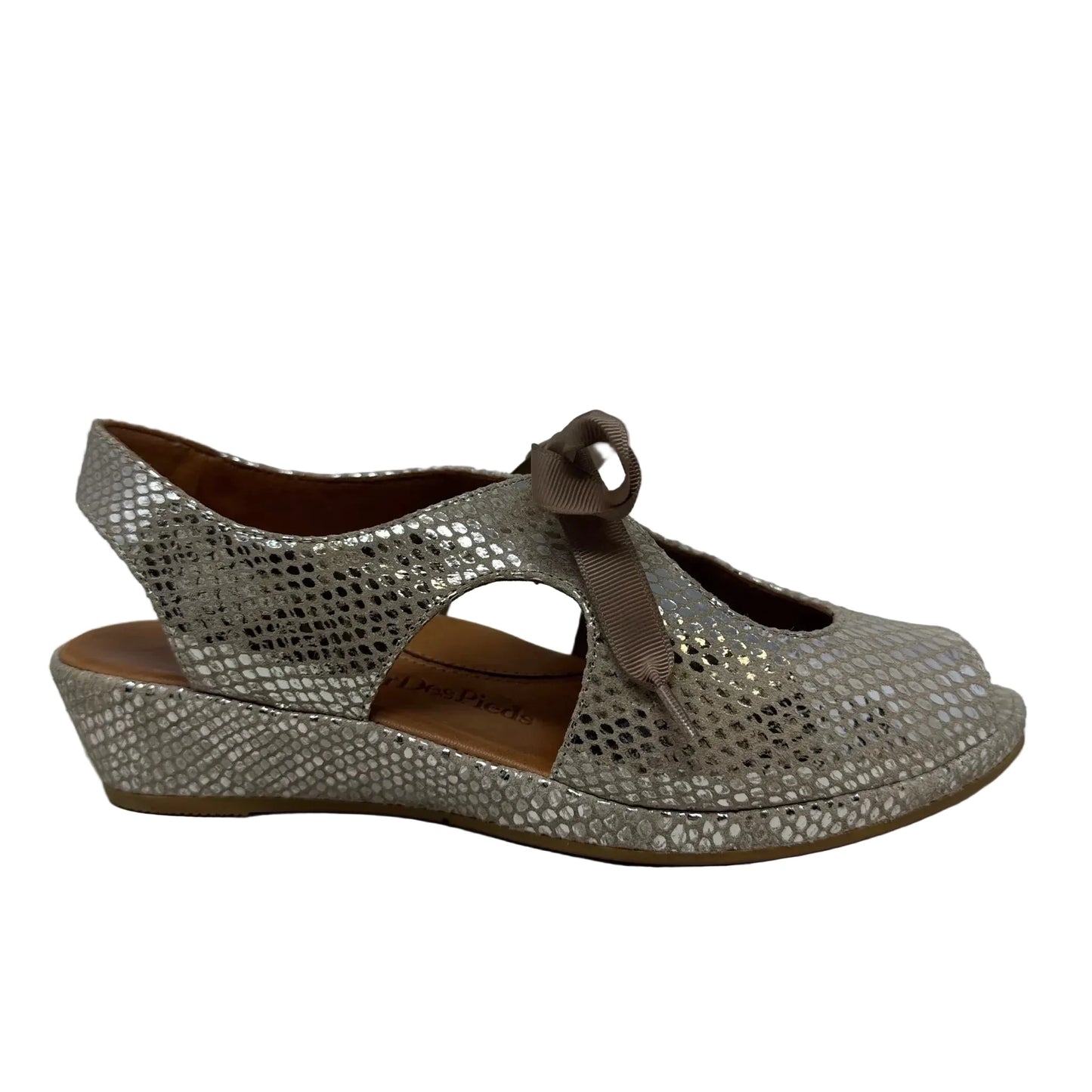 Brettany Wedge Sandals By L’Amour Des Pieds In Silver, Size: 7.5