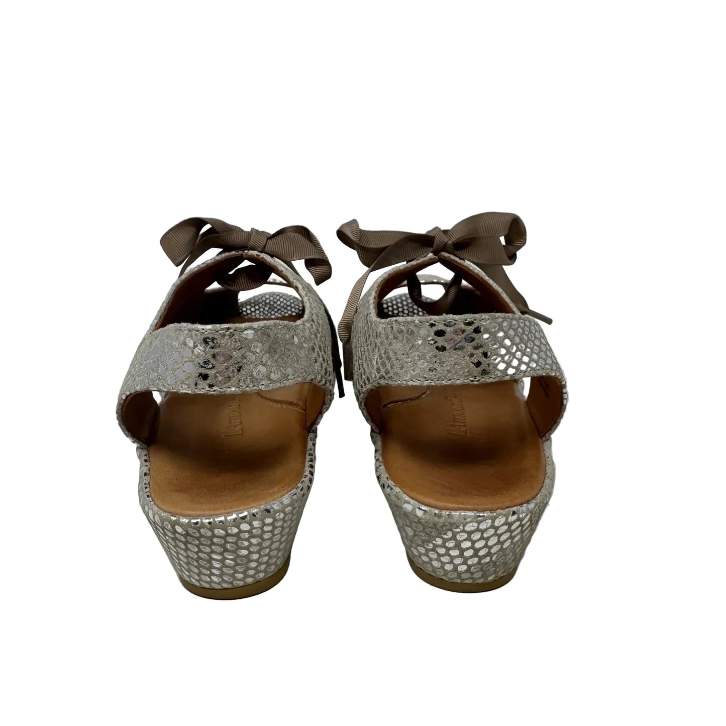 Brettany Wedge Sandals By L’Amour Des Pieds In Silver, Size: 7.5