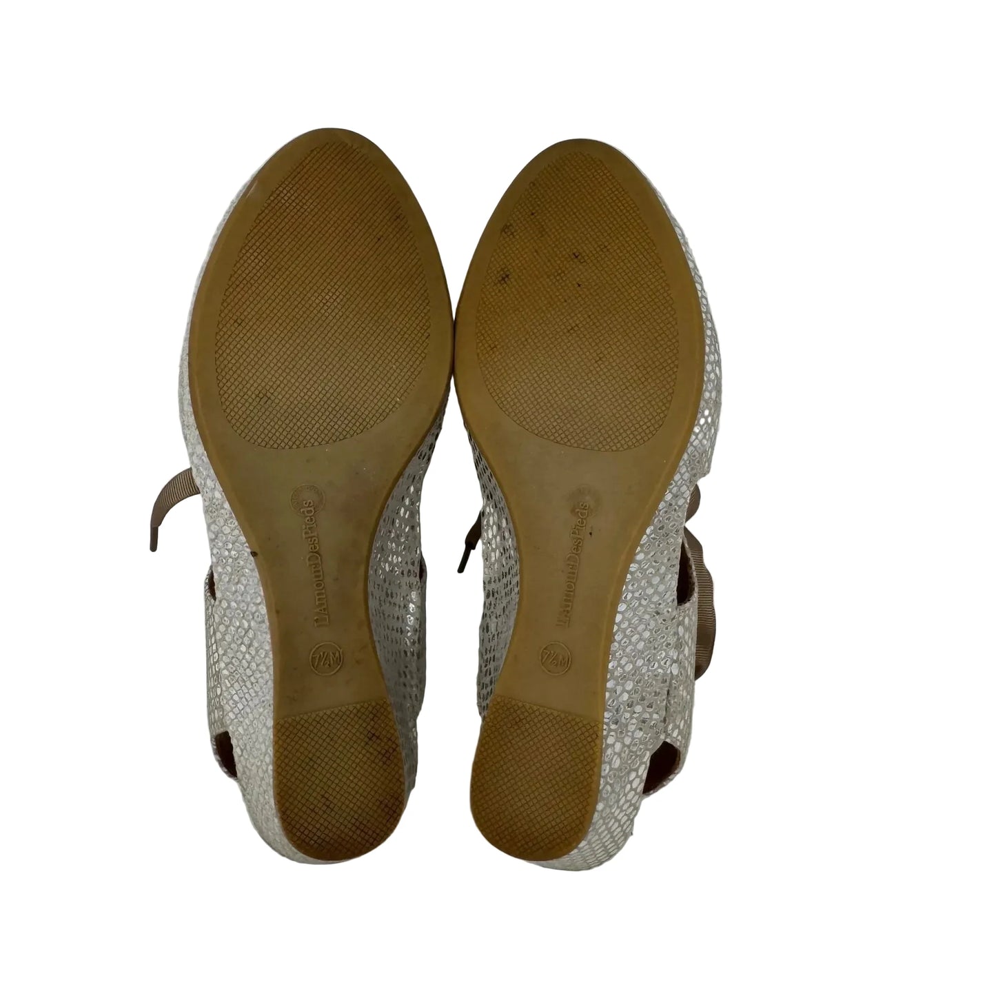 Brettany Wedge Sandals By L’Amour Des Pieds In Silver, Size: 7.5