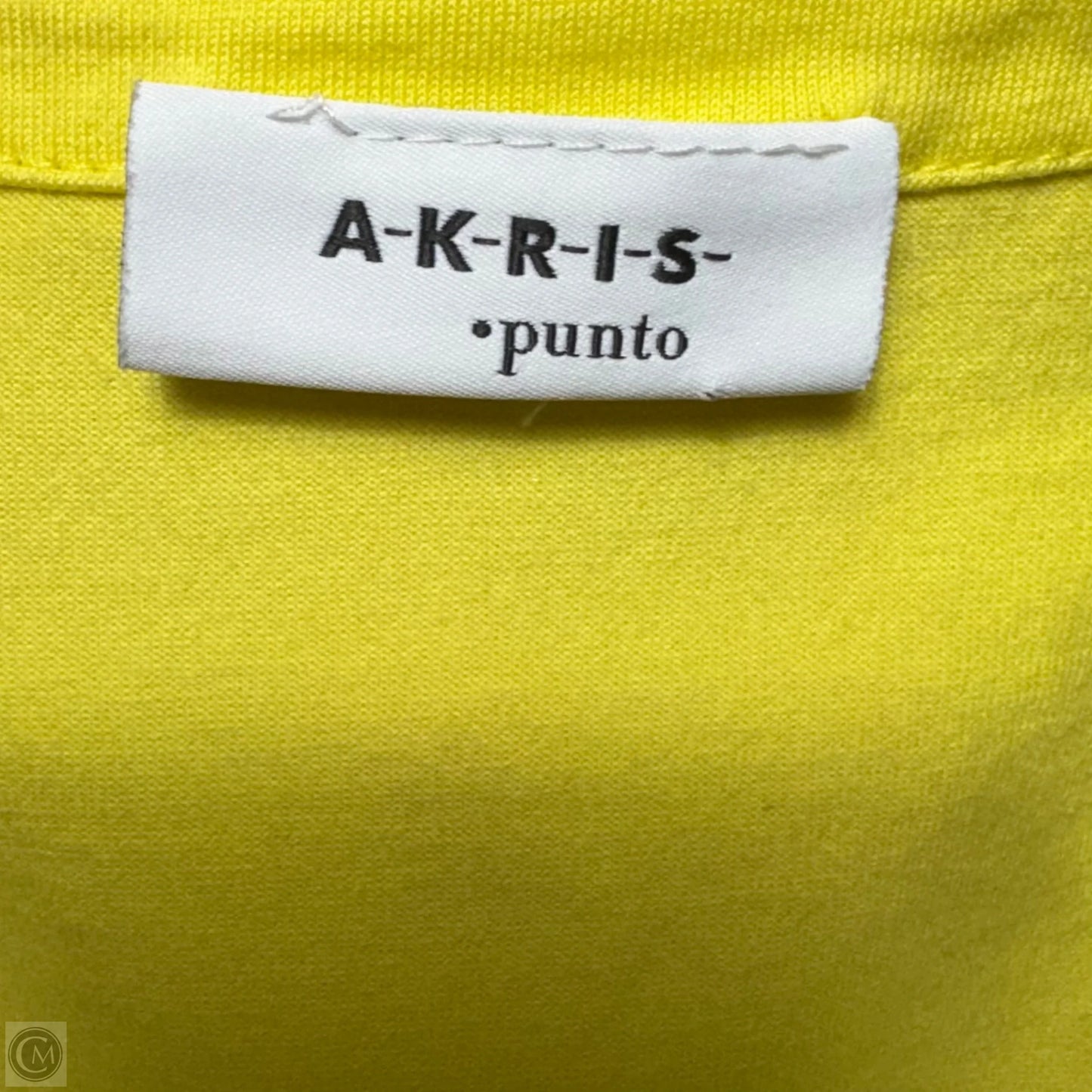 Top Sleeveless By Akris Punto In Yellow, Size: 14