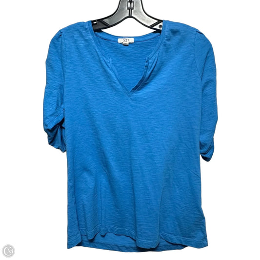 Top Short Sleeve By Nic + Zoe In Blue, Size: Xs