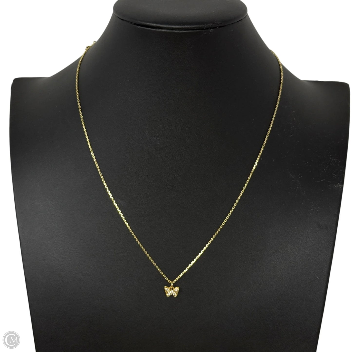 Crystal Butterfly Pendant Necklace Designer By Kate Spade