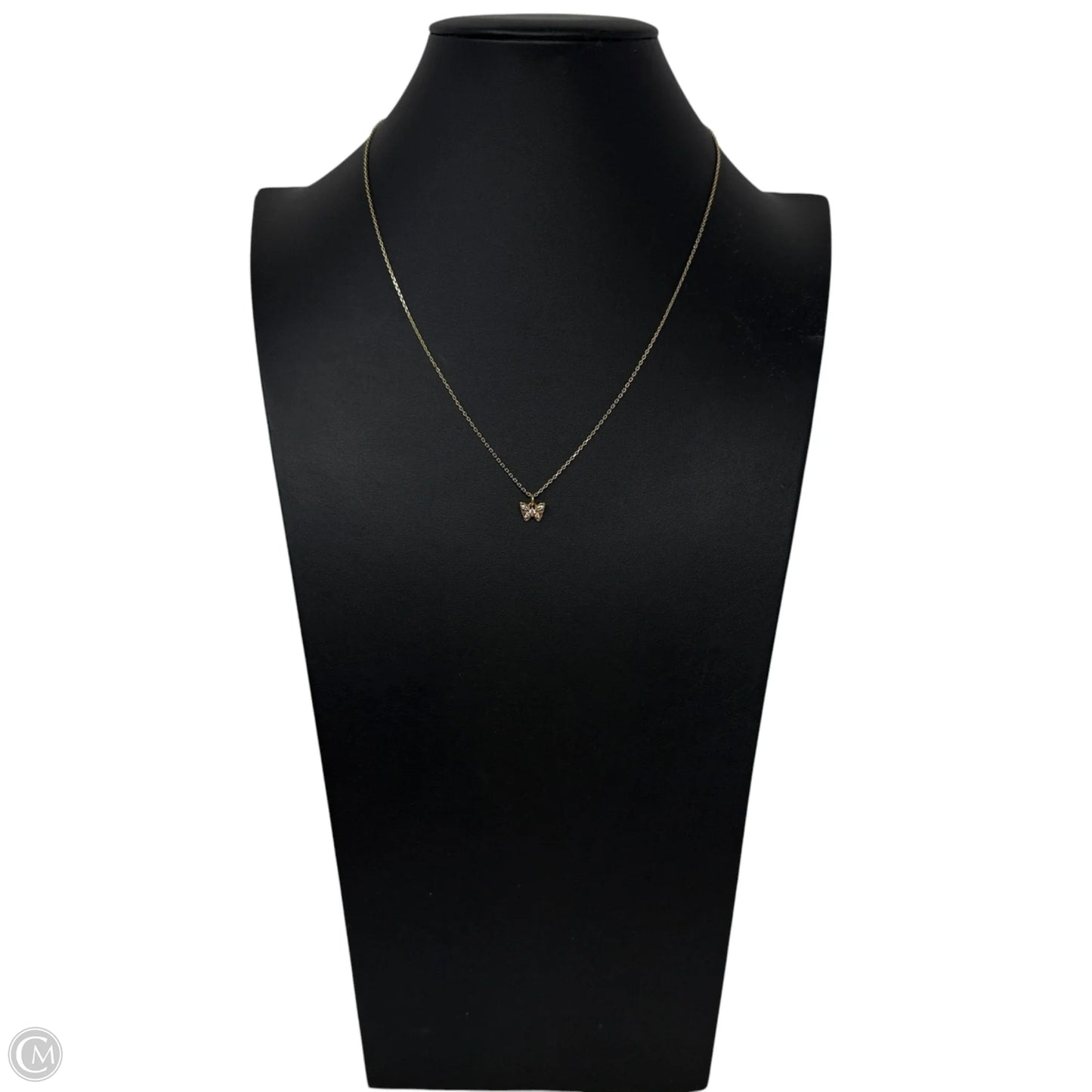 Crystal Butterfly Pendant Necklace Designer By Kate Spade