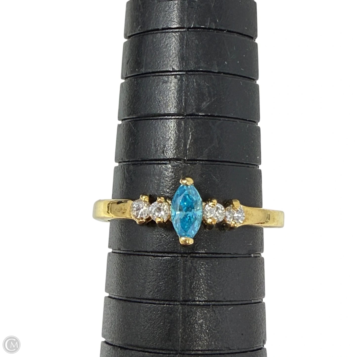 marquise-cut Blue gemstone Ring, Size: 8