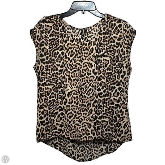 Top Sleeveless By Heart And Soul In Animal Print, Size: M