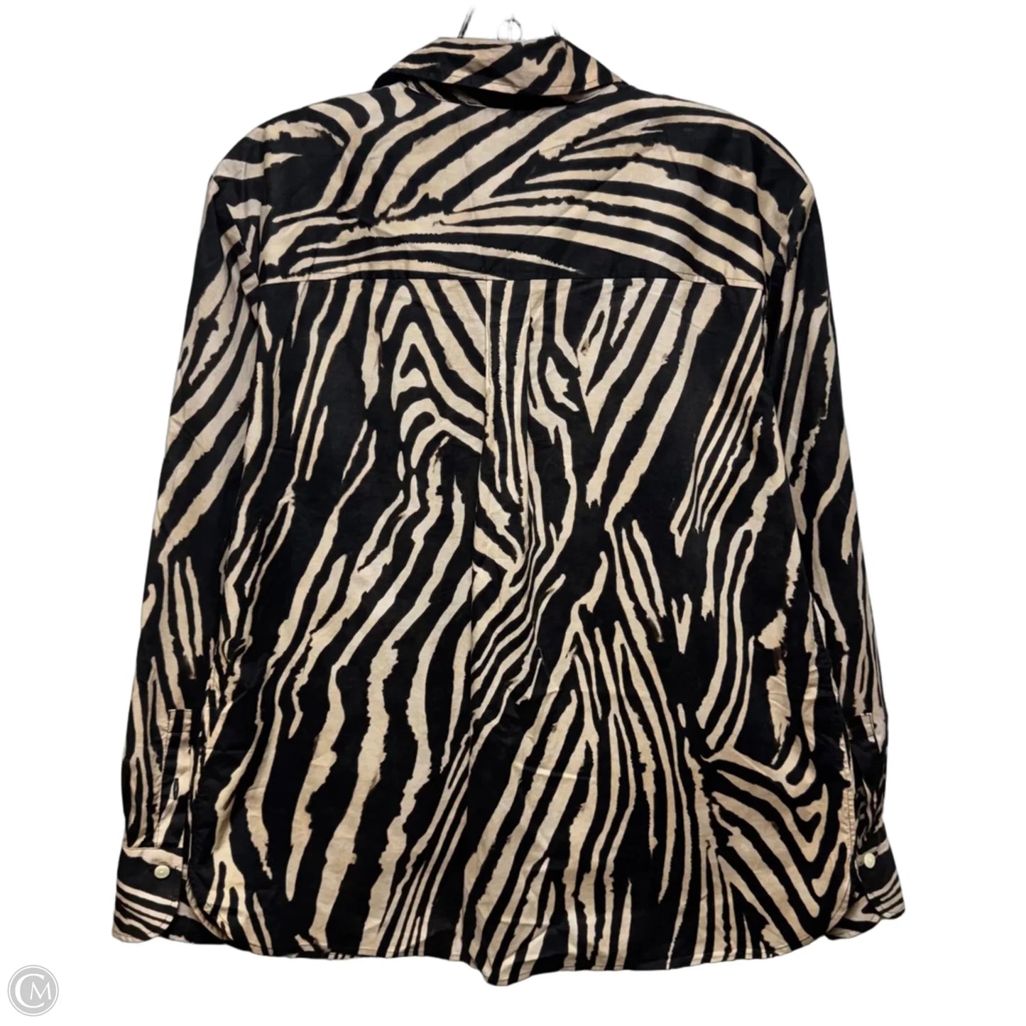 Top Long Sleeve By Hinson Wu In Zebra Print, Size: M