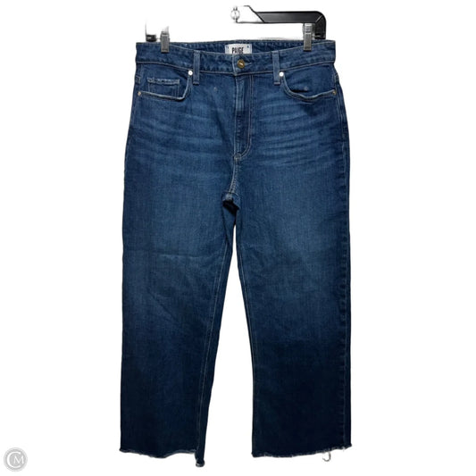 Jeans Cropped By Paige In Blue Denim, Size: 10/30