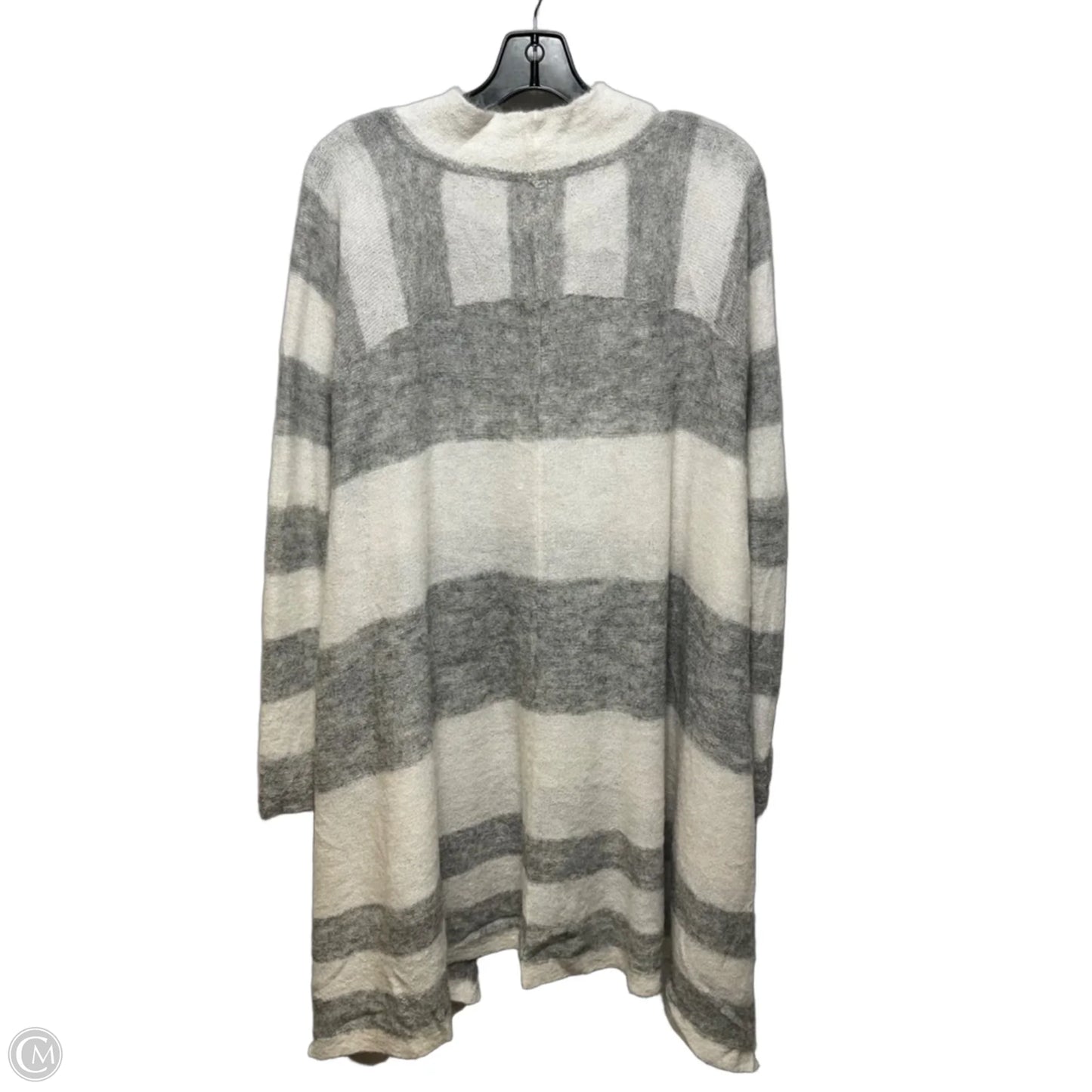 Alpaca Blend Tunic Sweater By Free People In Cream & Grey, Size: Xs
