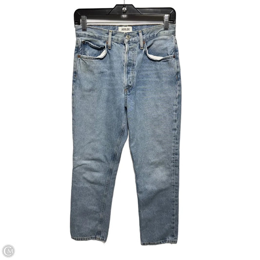 Riley Crop Jeans By Agolde In Blue Denim, Size: 2/26