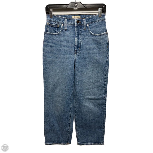 The Perfect Vintage Wide Leg Crop Jeans By Madewell In Blue Denim, Size: 27/4